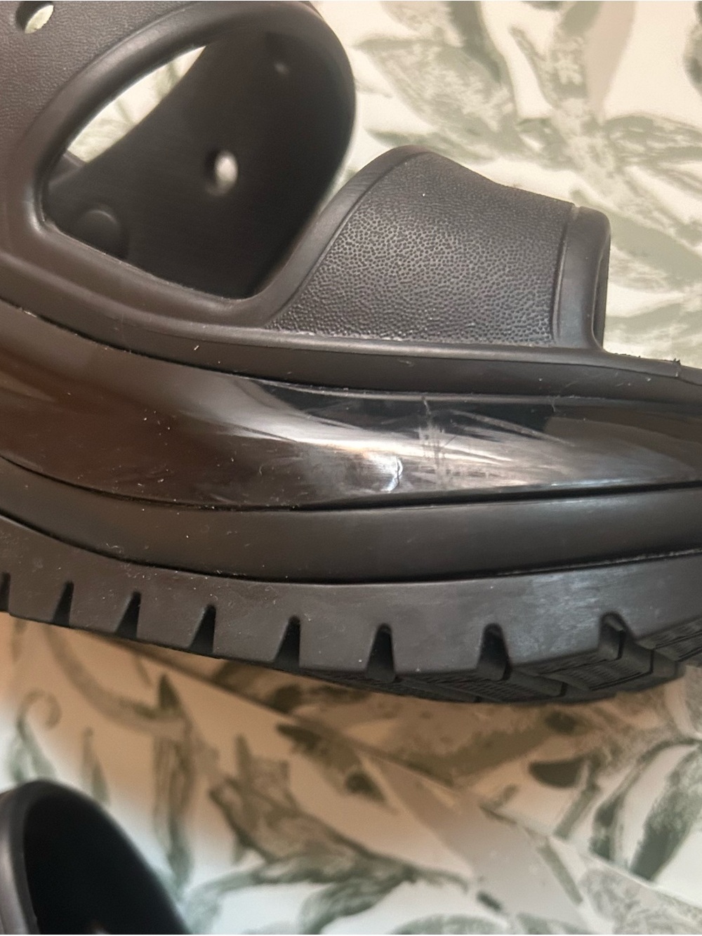 Mega Crush Crocs Black Sandal size 8 - Picture 5 of 7